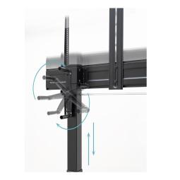 Soporte de suelo con ruedas tooq aquiles 60 pulgadas - 100 pulgadas fs20406hm - b