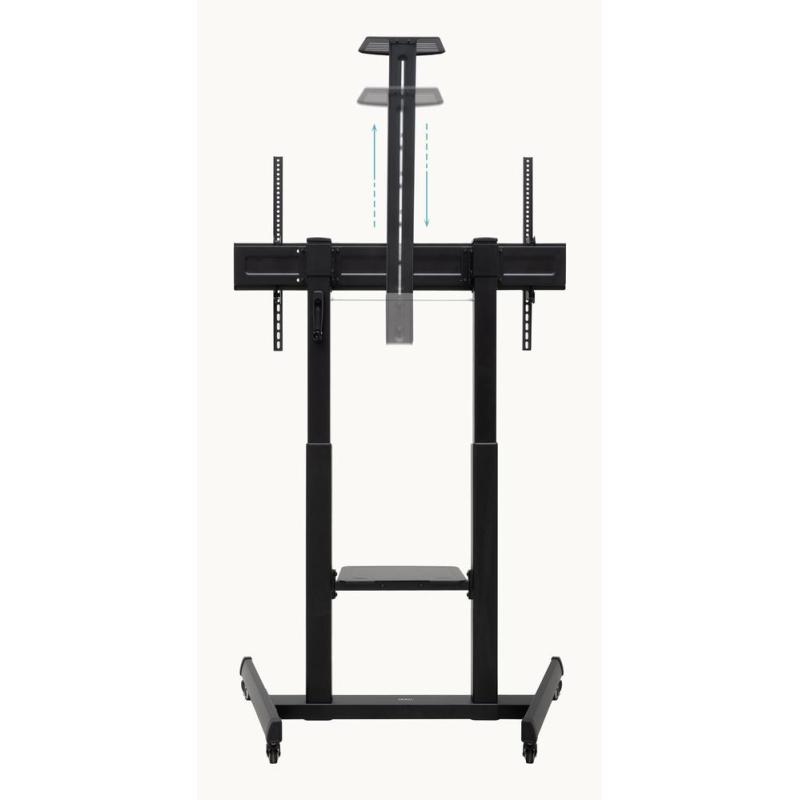 Soporte de suelo con ruedas tooq aquiles 60 pulgadas - 100 pulgadas fs20406hm - b