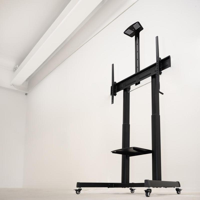 Soporte de suelo con ruedas tooq aquiles 60 pulgadas - 100 pulgadas fs20406hm - b