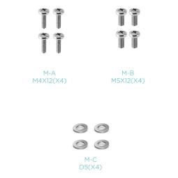 Soporte de mesa tooq 2 x 17 pulgadas - 32 pulgadas db1233tnv - b negro