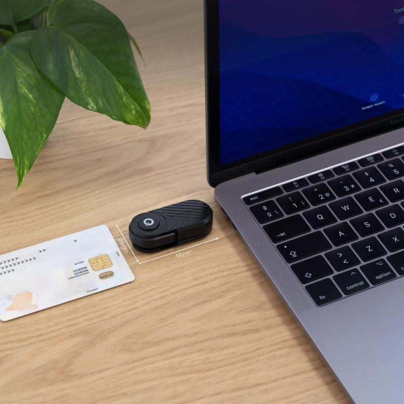 Lector dni usb tipo c tooq tqr - 3011b