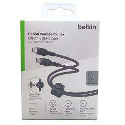 Cable usb tipo c belkin 2m - macho - macho - negro - trenzado
