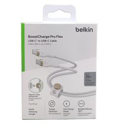 Cable usb tipo c belkin 3m - macho - macho - blanco - trenzado
