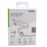 Cable usb tipo c belkin 3m - macho - macho - blanco - trenzado