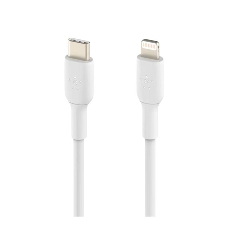 Cable lightning a usb tipo c belkin 2m - macho - macho - blanco - trenzado