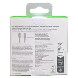 Cable lightning a usb tipo c belkin 2m - macho - macho - blanco - trenzado