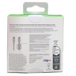 Cable usb tipo c belkin 2m - macho - macho - blanco - trenzado