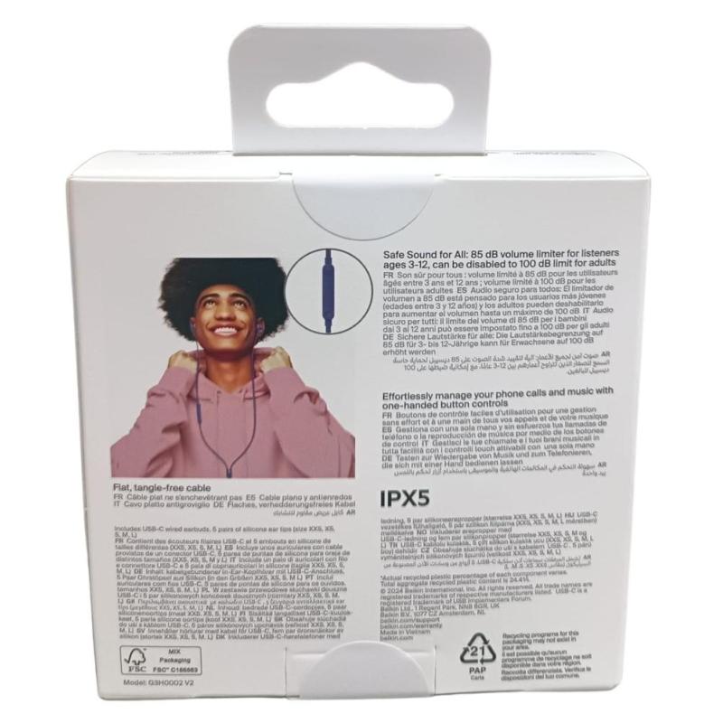 Auriculares belkin g3h0002hqblv2 azul