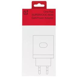 Cargador one plus supervoc 80w usb tipo c blanco