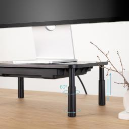 Elevador soporte de monitor tooq tqmr087 negro