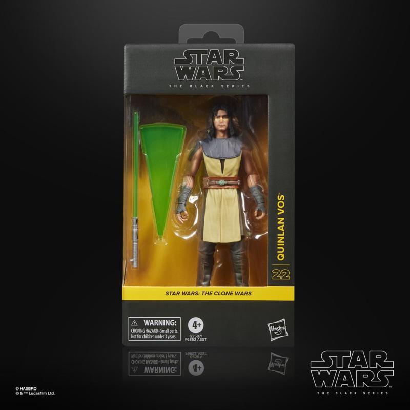 Figura hasbro star wars the clone wars the black series quinlan vos