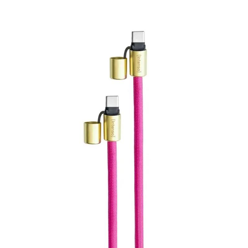 Cable usb tipo c intenso 1.65m - macho - macho - rosa