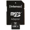 Tarjeta memoria micro sd intenso 128gb cl10 + adaptador sd