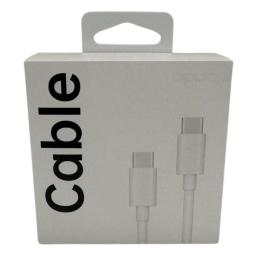 Cable usb tipo c oppo 1m - macho - macho - blanco