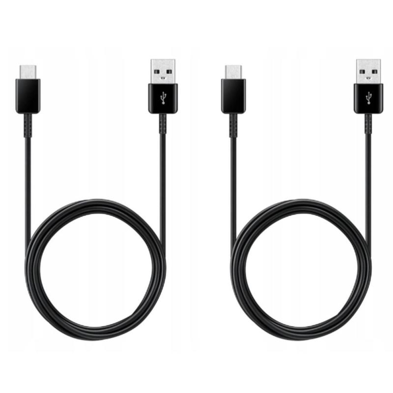 Cable usb tipo c a usb tipo a samsung 1.5m - macho - macho - negro 2 unidades
