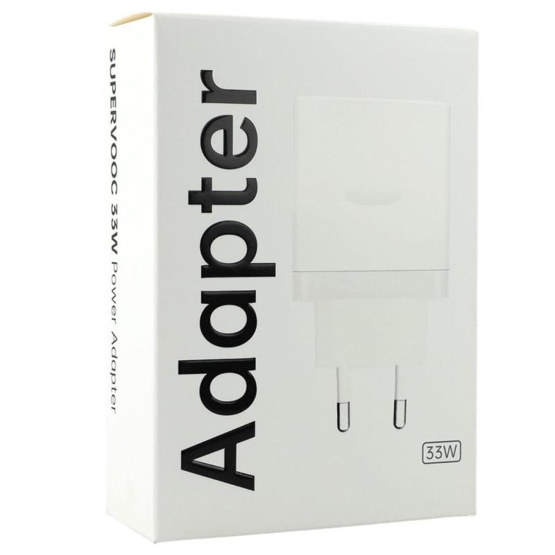 Cargador oppo supervooc 33w usb tipo a blanco