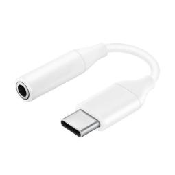 Adaptador usb tipo c a jack 3.5mm samsung 8cm - macho - hembra - blanco