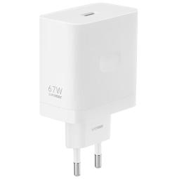 Cargador oppo supervooc 67w usb tipo a blanco + cable usb tipo c a usb tipo a