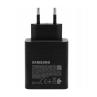 Cargador samsung 50w 2x usb tipo c negro + cable usb tipo c