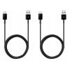 Cable usb tipo c a usb tipo a samsung 1.5m - macho - macho - negro 2 unidades