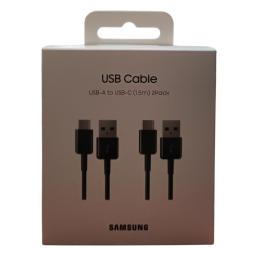 Cable usb tipo c a usb tipo a samsung 1.5m - macho - macho - negro 2 unidades