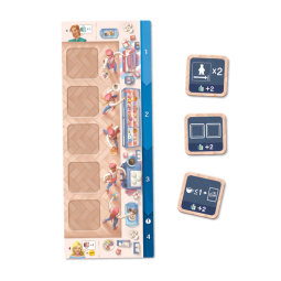 Juego de mesa coffee rush: tartas deliciosas