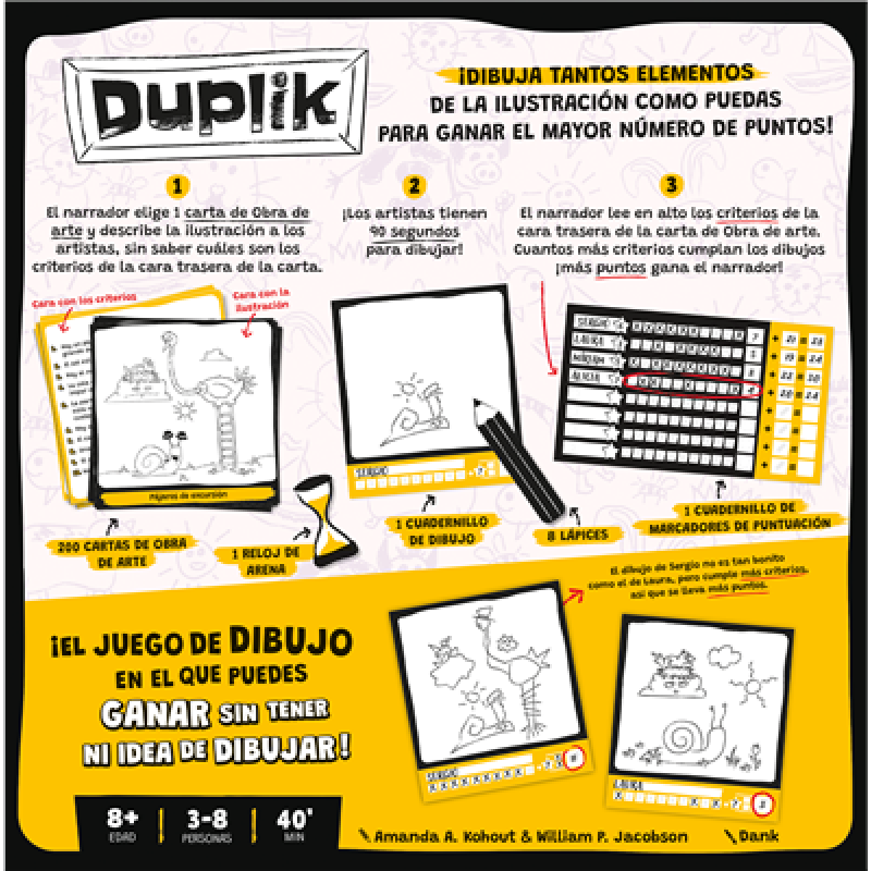 Juego de mesa duplik