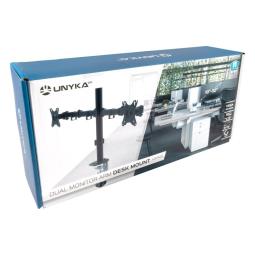Soporte mesa unykach vesa hasta 32 pulgadas 100x100mm max 10kg brazo doble