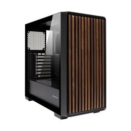 Caja ordenador gaming unykach revelat madeira atx argb cristal templado negra