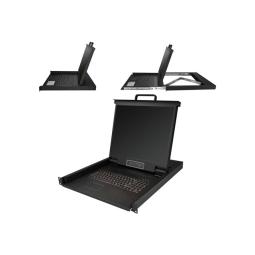 Consola kvm startech de montaje en rack de servidores 19 pulgadas