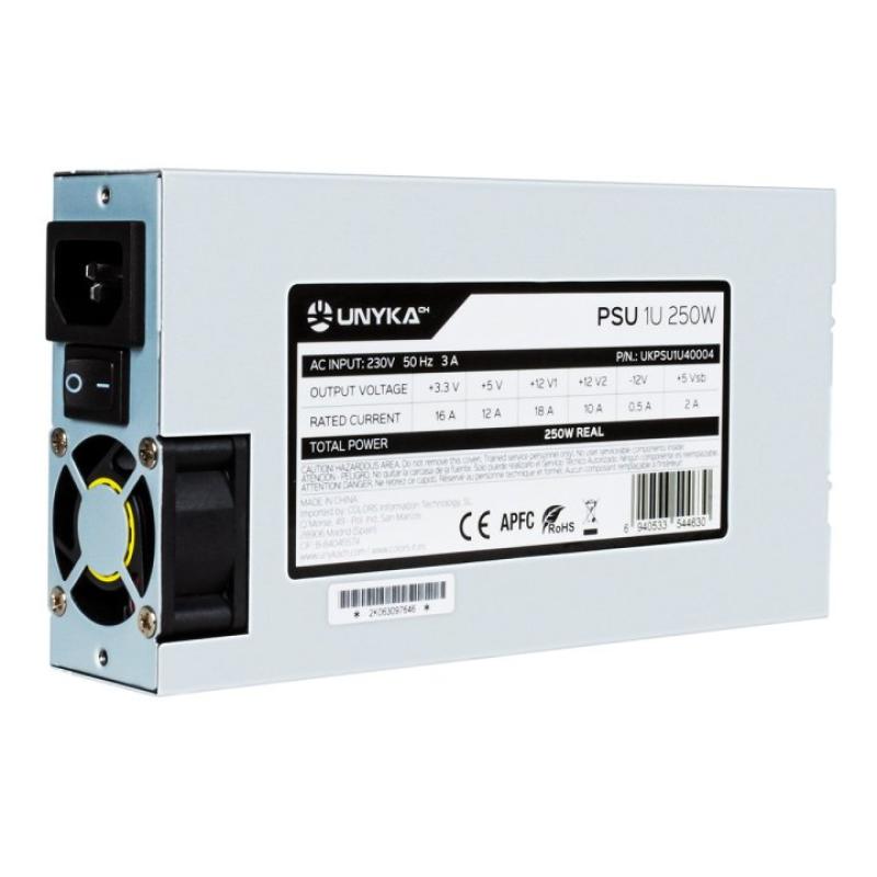 Fuente alimentacion unykach flex 1u atx 250w