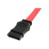 Adaptador sata startech 0.5m - macho - hembra - rojo