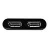 Adaptador usb 3.0 a dp 4k uhd startech 0.30m - macho - hembra - negro