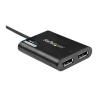 Adaptador usb 3.0 a dp 4k uhd startech 0.30m - macho - hembra - negro