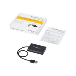 Adaptador usb 3.0 a dp 4k uhd startech 0.30m - macho - hembra - negro