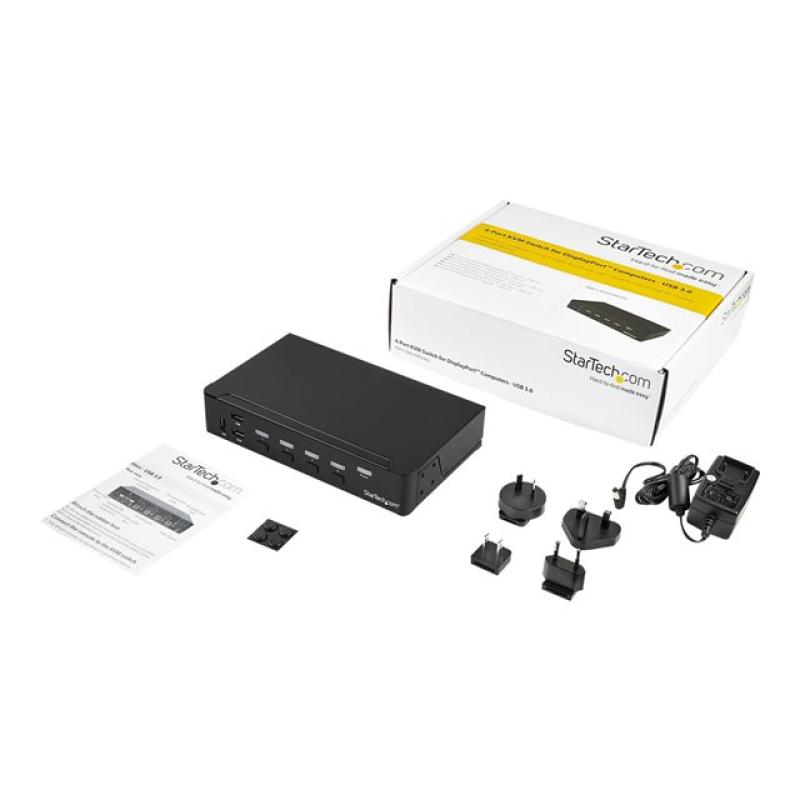 Switch displayport startech sv431dpu3a2 4 puertos