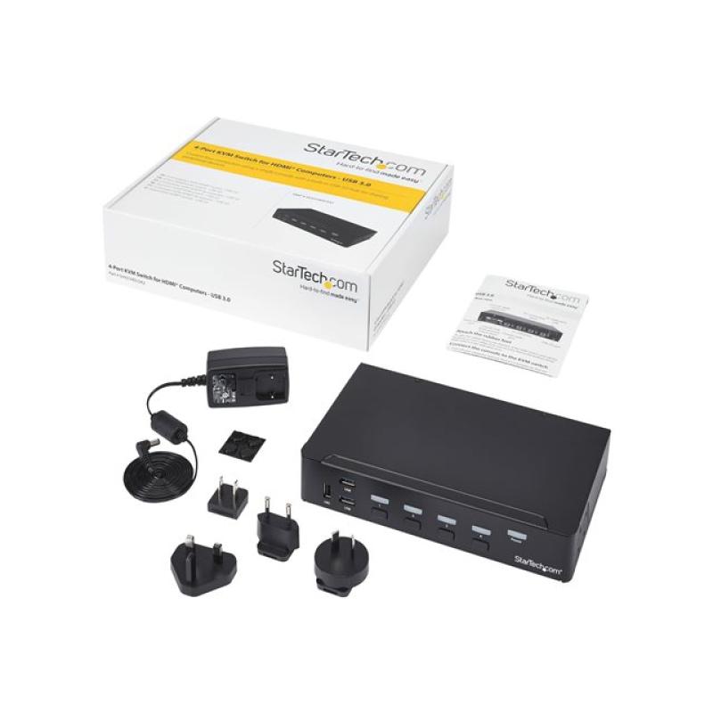 Switch hdmi startech sv431hdu3a2 4 puertos