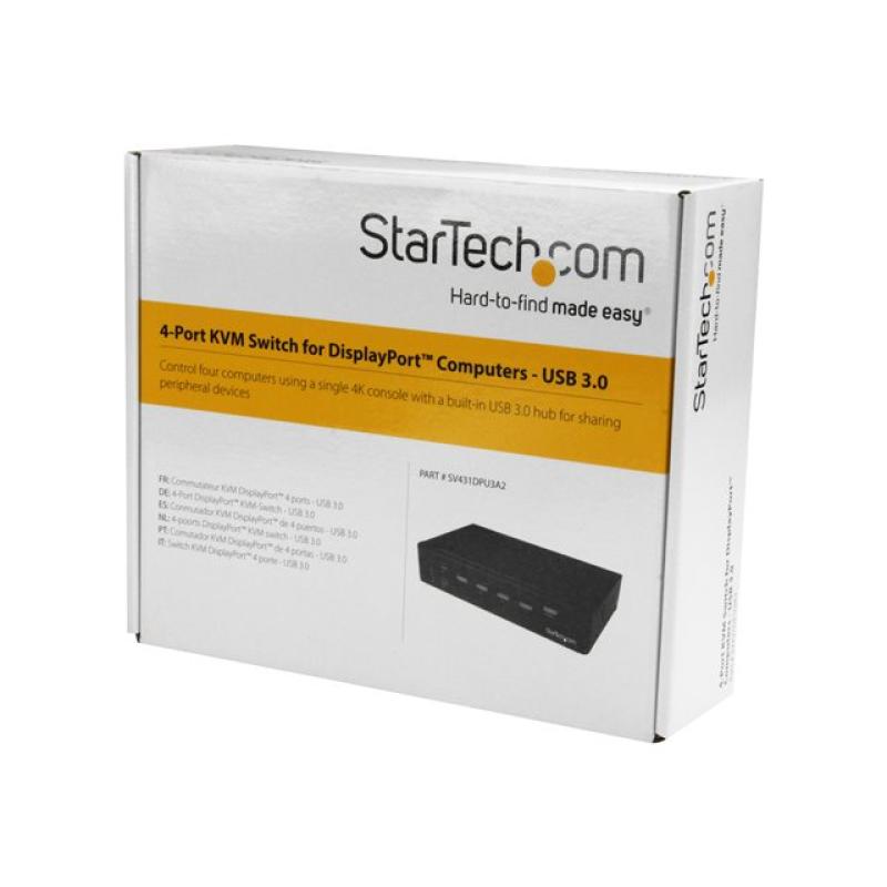 Switch displayport startech sv431dpu3a2 4 puertos