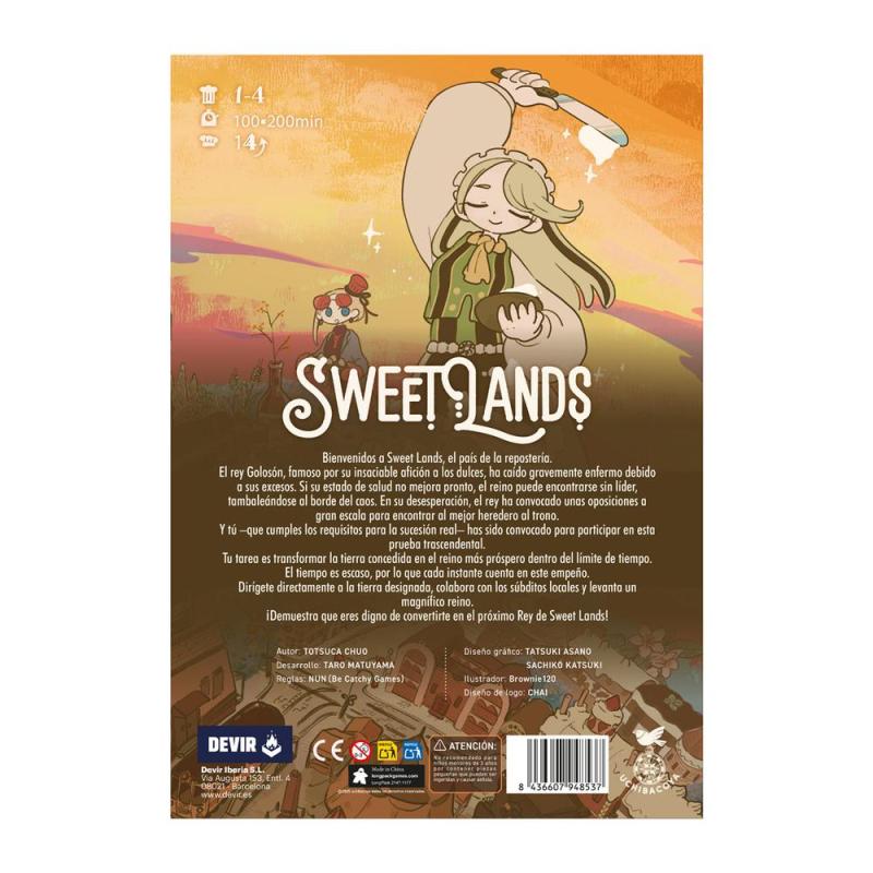 Juego de mesa sweet lands