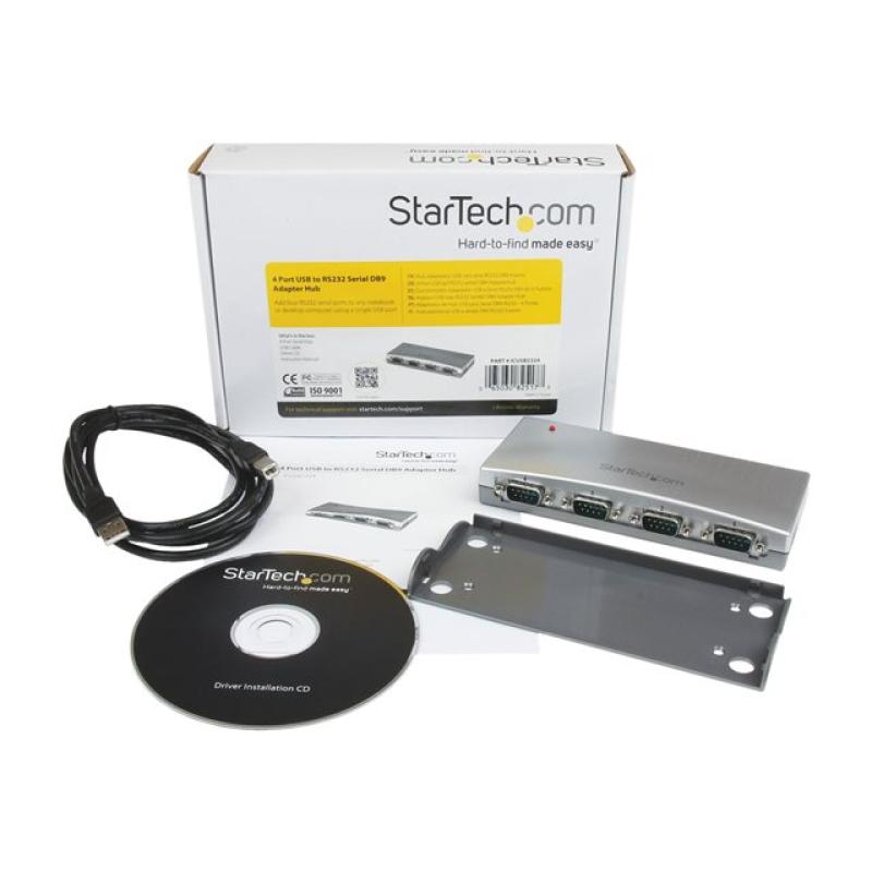 Hub startech 4 en 1 icusb2324 serie rs232