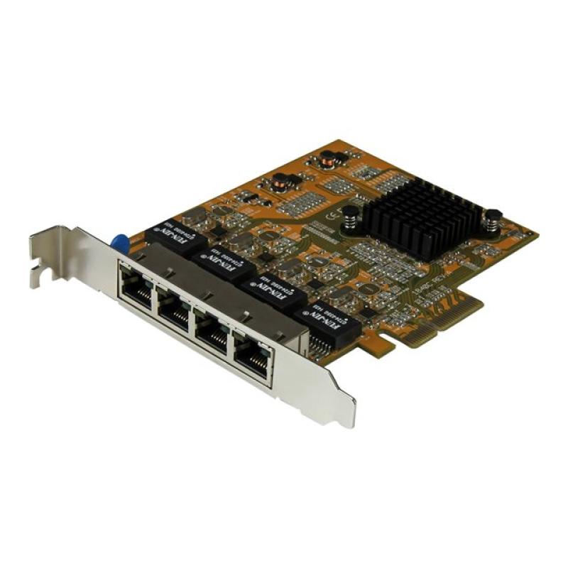 Tarjeta de red startech 4x rj45 pci express