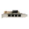Tarjeta de red startech 4x rj45 pci express