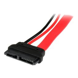 Cable sata startech 0.15m - macho - hembra - rojo