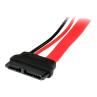 Cable sata startech 0.15m - macho - hembra - rojo