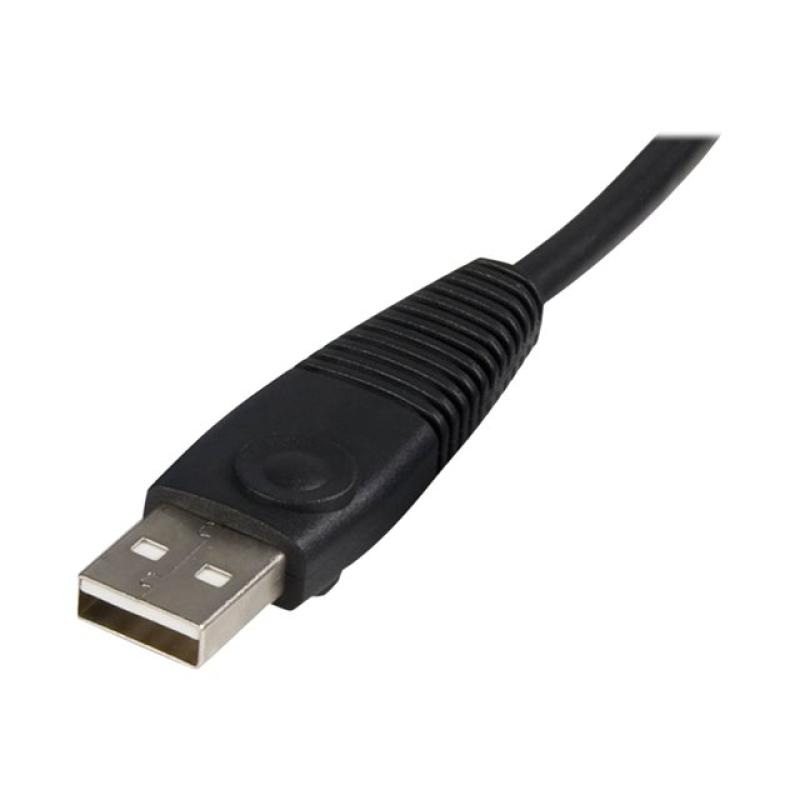 Cable kvm 2 en 1 startech 1.8m