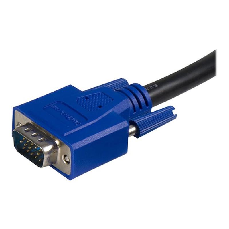 Cable kvm 2 en 1 startech 1.8m