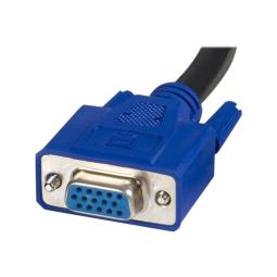 Cable kvm 2 en 1 startech 1.8m