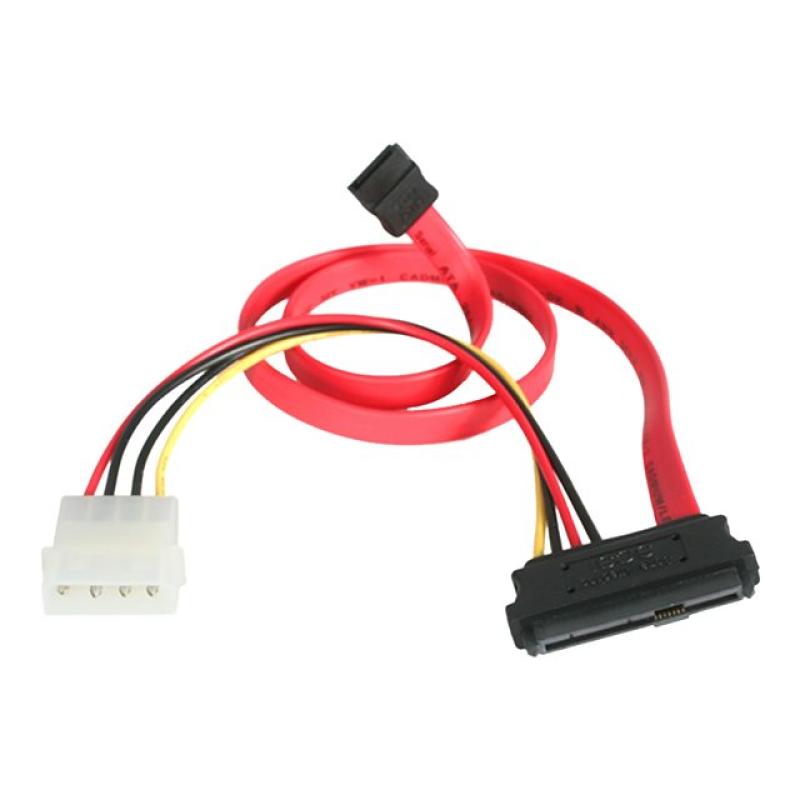 Cable sata a lp4 - sas startech 0.46m - macho - macho - rojo