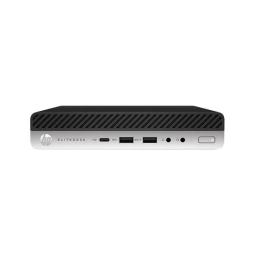 Ordenador reacondicionado mini hp elitedesk 800 g3 - i5 - 6th - 8gb - 256gb m2 - win 10 pro - sin cable trebol - wifi+antena