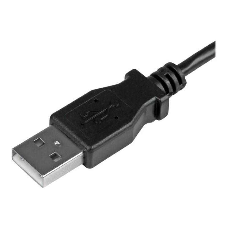 Cable micro usb tipo b a usb 2.0 startech 2m - macho - macho - negro